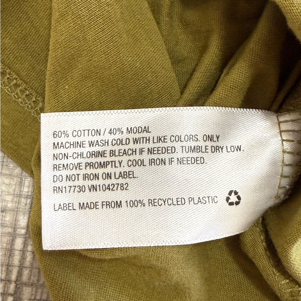 A New Day Olive Green Puff Sleeve T-Shirt M - Picture 7 of 10